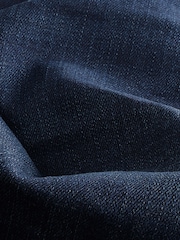 Blue Dark Ink Regular Tapered Fit Vintage Wash Denim Jeans - Image 12 of 13