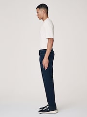 Blue Dark Ink Regular Tapered Fit Vintage Wash Denim Jeans - Image 5 of 13
