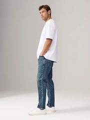 Синий - Зауженный крой - Vintage Wash Denim Jeans - Image 3 of 11