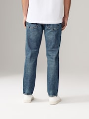 Синий - Зауженный крой - Vintage Wash Denim Jeans - Image 4 of 11