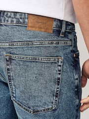 Синий - Зауженный крой - Vintage Wash Denim Jeans - Image 6 of 11