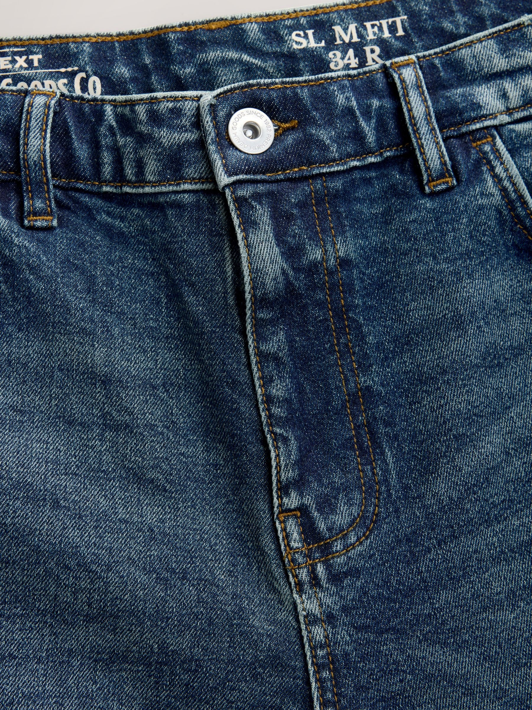 Buy Blue Slim Fit Vintage Wash Denim Jeans from Next USA
