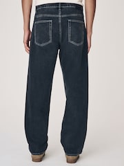 Washed Black Relaxed Fit Vintage Wash Denim Jeans - Image 3 of 12