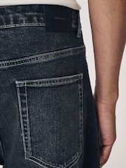 Washed Black Relaxed Fit Vintage Wash Denim Jeans - Image 7 of 12