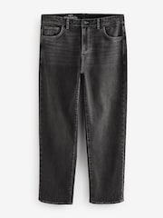 Washed Black Relaxed Fit Vintage Wash Denim Jeans - Image 8 of 12
