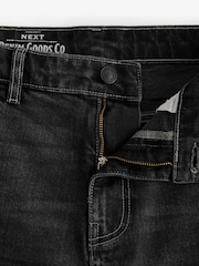 Washed Black Relaxed Fit Vintage Wash Denim Jeans - Image 9 of 12
