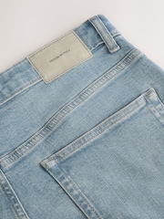 Голубой бледный - Зауженный крой - Vintage Wash Denim Jeans - Image 10 of 11