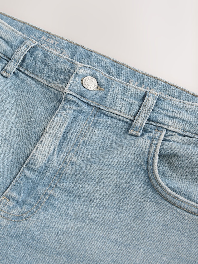 Голубой бледный - Зауженный крой - Vintage Wash Denim Jeans - Image 11 of 11