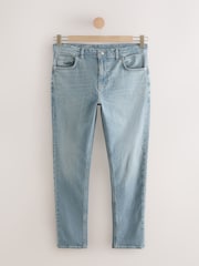 Голубой бледный - Зауженный крой - Vintage Wash Denim Jeans - Image 7 of 11