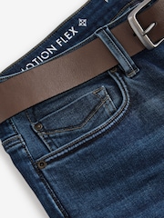Blue Slim Fit Belted Motionflex Jeans - Image 10 of 11