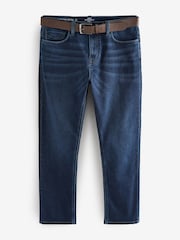 Blue Slim Fit Belted Motionflex Jeans - Image 7 of 11