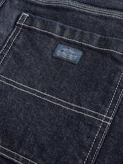 Blue Indigo Rinse Denim Carpenter Jeans - Image 11 of 12
