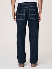 Blue Indigo Rinse Denim Carpenter Jeans - Image 4 of 12