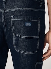 Blue Indigo Rinse Denim Carpenter Jeans - Image 6 of 12