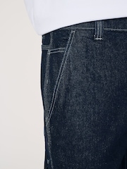 Blue Indigo Rinse Denim Carpenter Jeans - Image 8 of 12