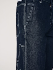 Blue Indigo Rinse Denim Carpenter Jeans - Image 9 of 12