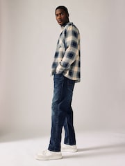 Blue Mid Indigo Slim Fit Belted Motionflex Jeans - Image 4 of 12