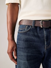 Blue Mid Indigo Slim Fit Belted Motionflex Jeans - Image 5 of 12