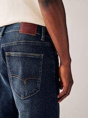 Blue Mid Indigo Slim Fit Belted Motionflex Jeans - Image 6 of 12