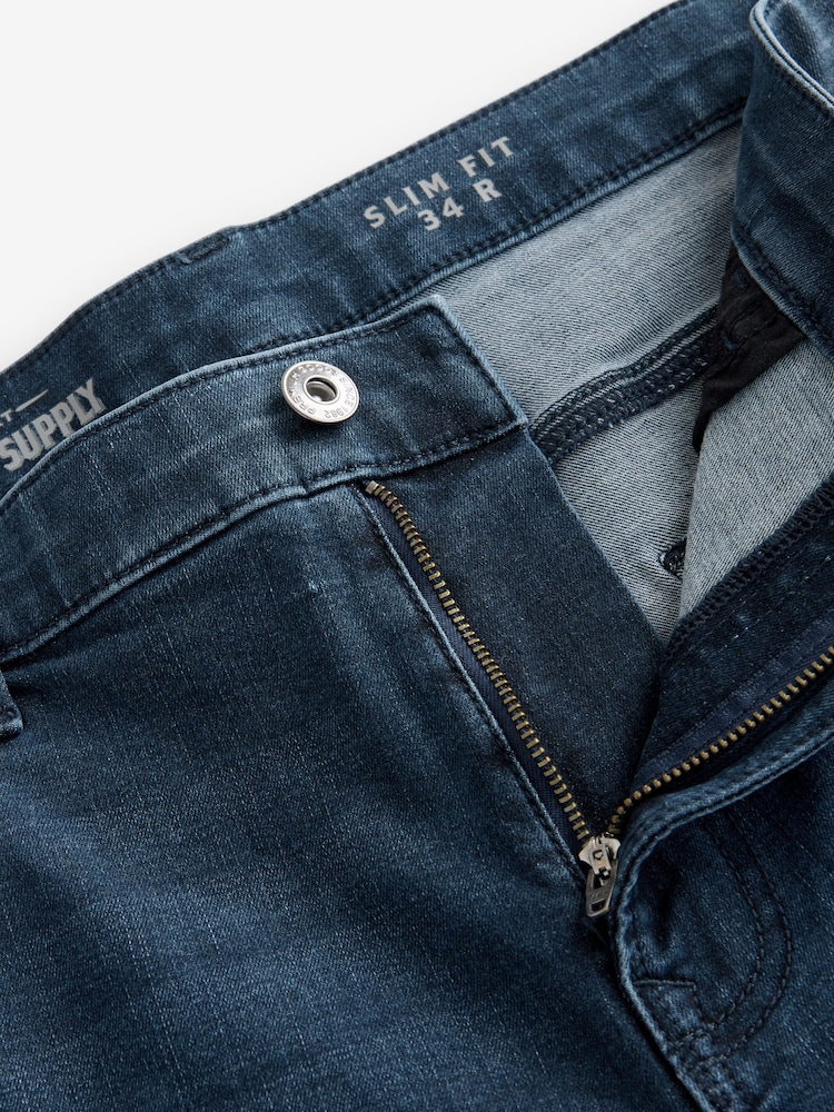 Blue Steel Single Slim Fit Classic Stretch Jeans - Image 10 of 12