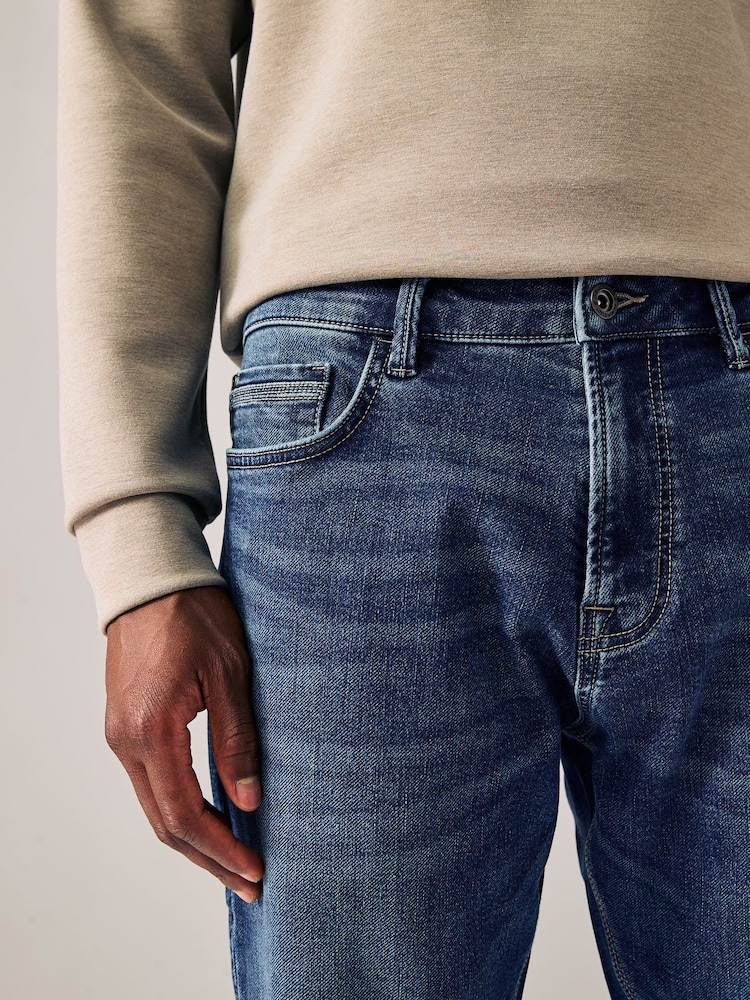 Mediumblauw - Slim Fit - Comfortabele stretchjeans - Image 5 of 11