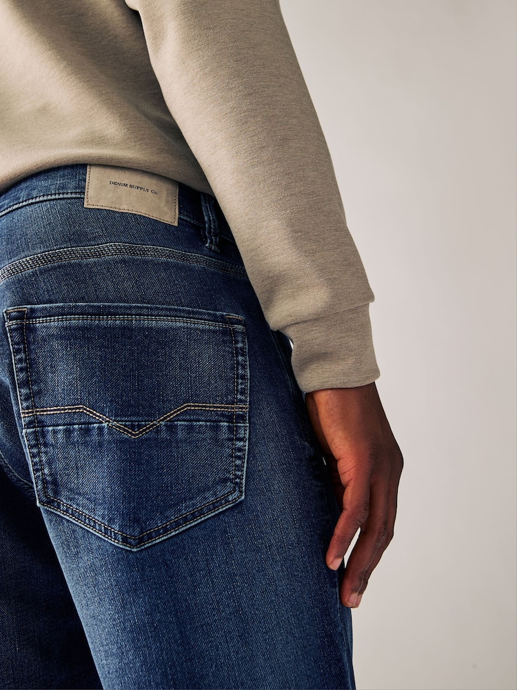 Mediumblauw - Slim Fit - Comfortabele stretchjeans - Image 6 of 11