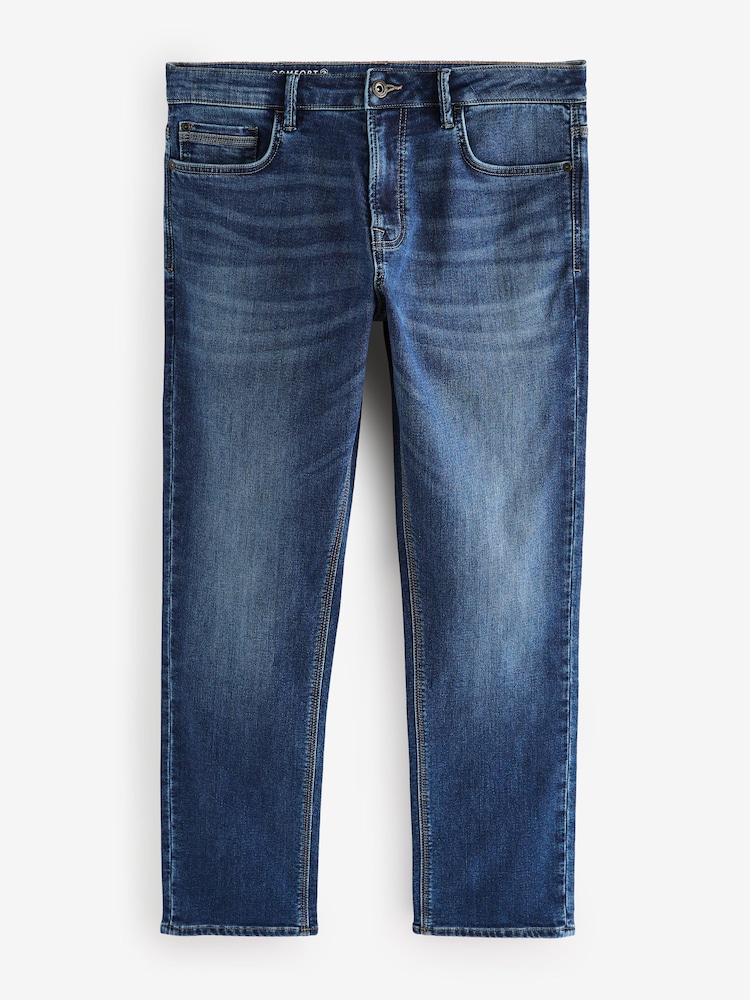 Mediumblauw - Slim Fit - Comfortabele stretchjeans - Image 7 of 11