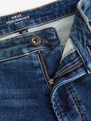 Blue Mid Slim Fit Comfort Stretch Jeans - Image 8 of 11