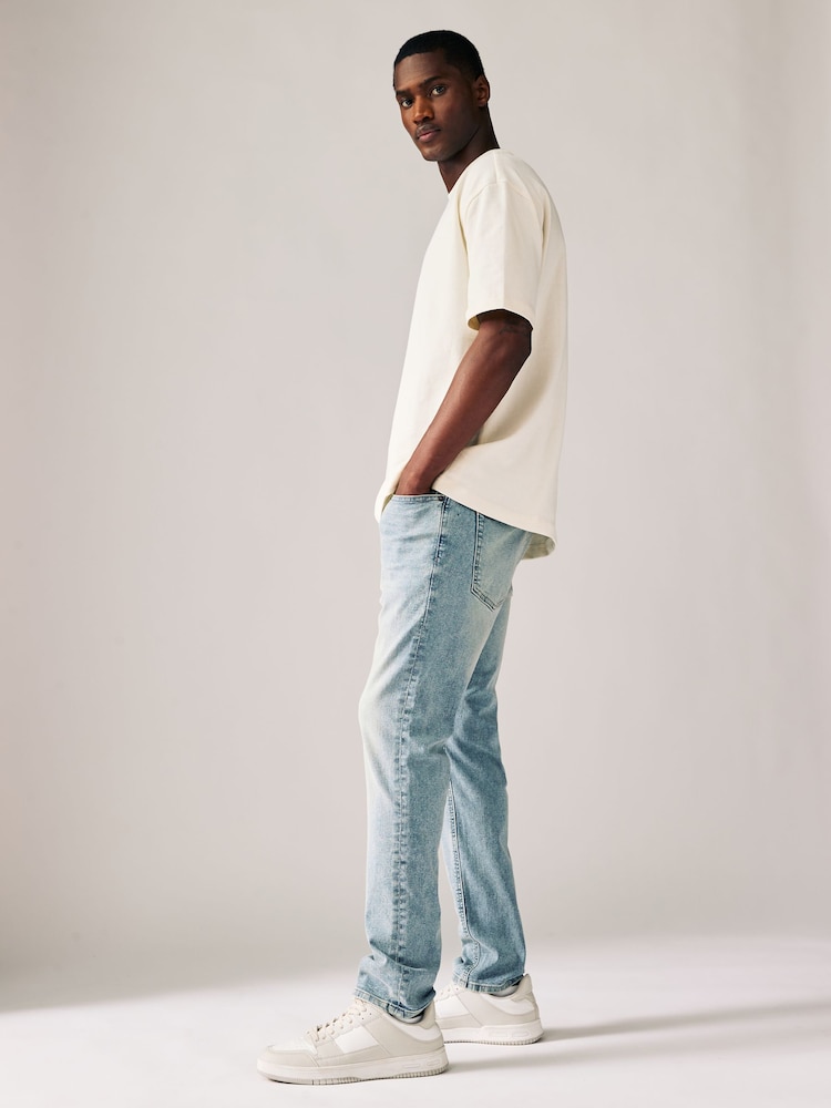 Blue Vintage Single Skinny Fit Classic Stretch Jeans - Image 3 of 11