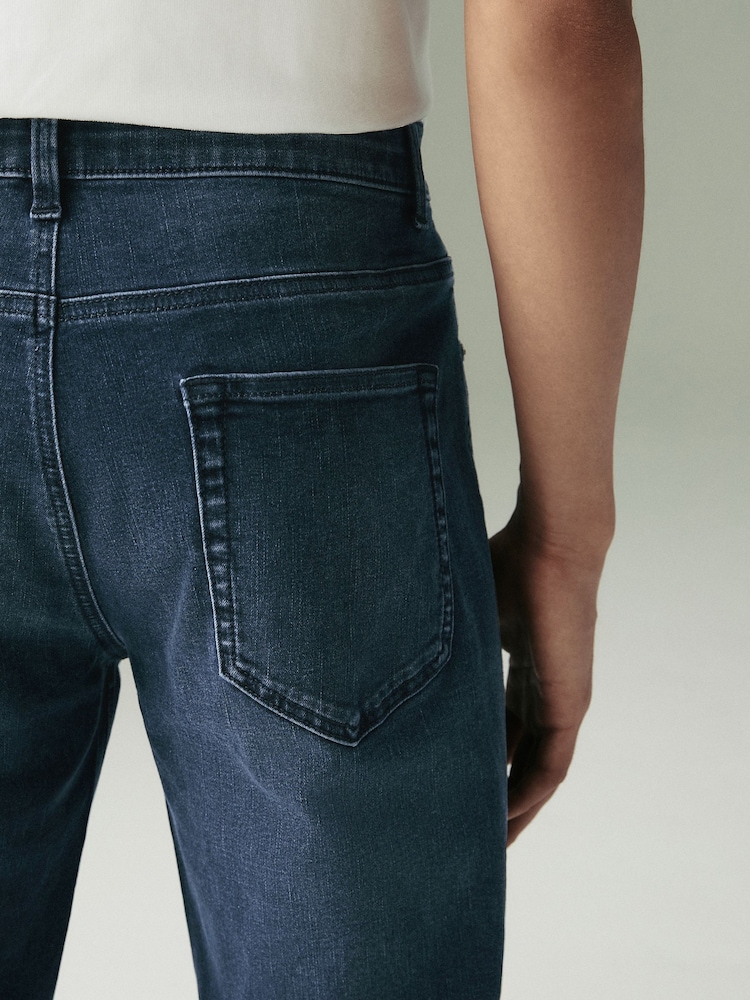 Blauw staal - Enkele - Rechte, klassieke jeans met stretch - Image 7 of 12