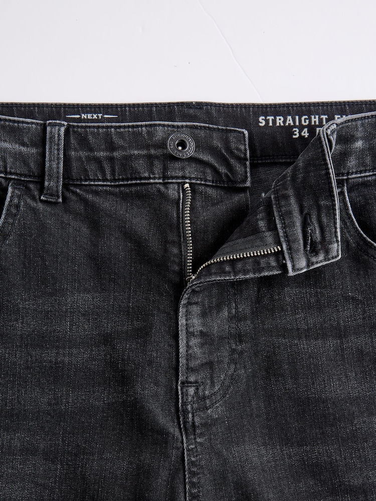 Noir délavé - Lit 1 place - Straight Fit Classic Jeans extensibles - Image 11 of 12
