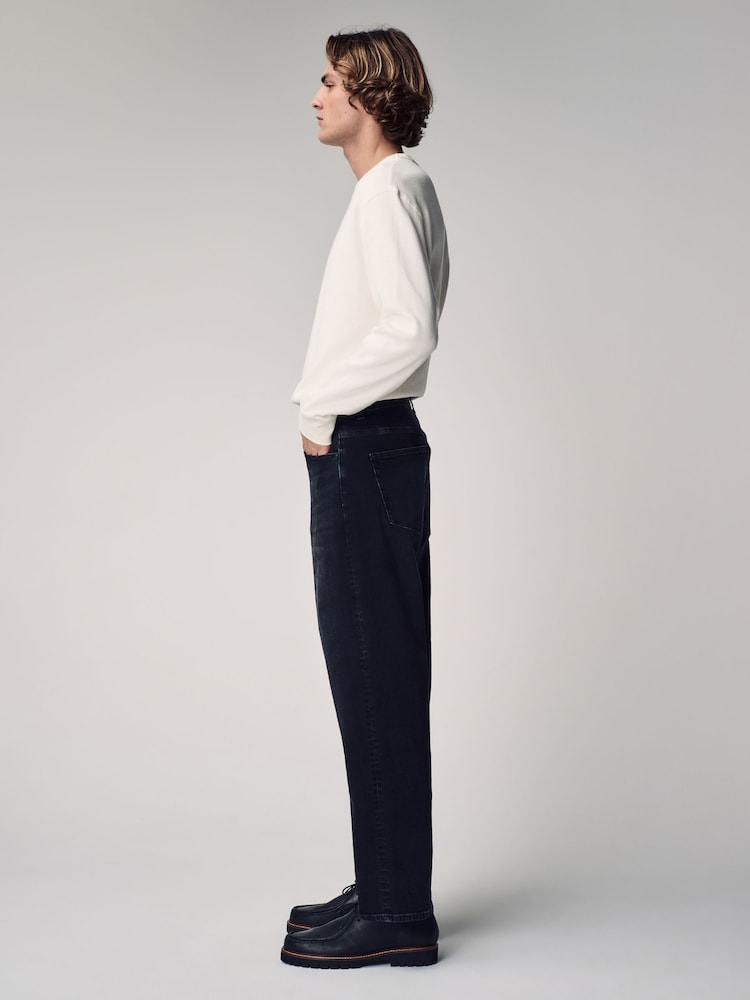 Noir délavé - Lit 1 place - Straight Fit Classic Jeans extensibles - Image 4 of 12
