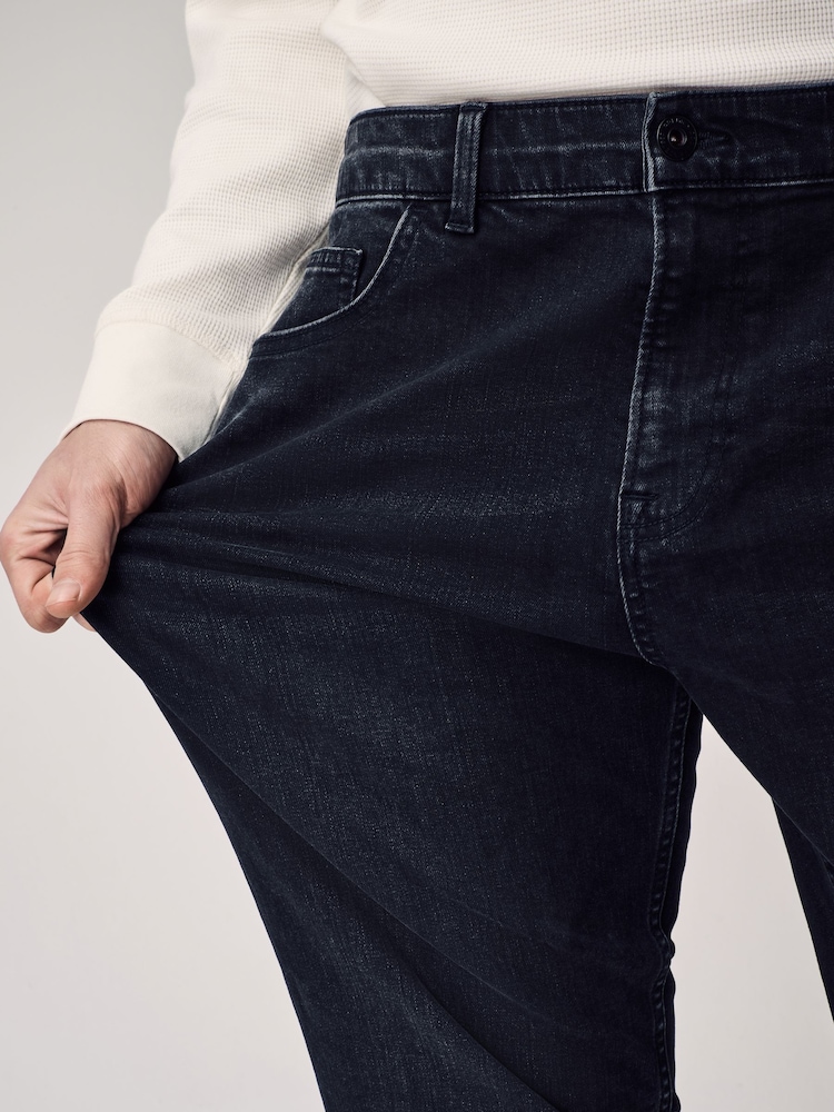 Noir délavé - Lit 1 place - Straight Fit Classic Jeans extensibles - Image 8 of 12