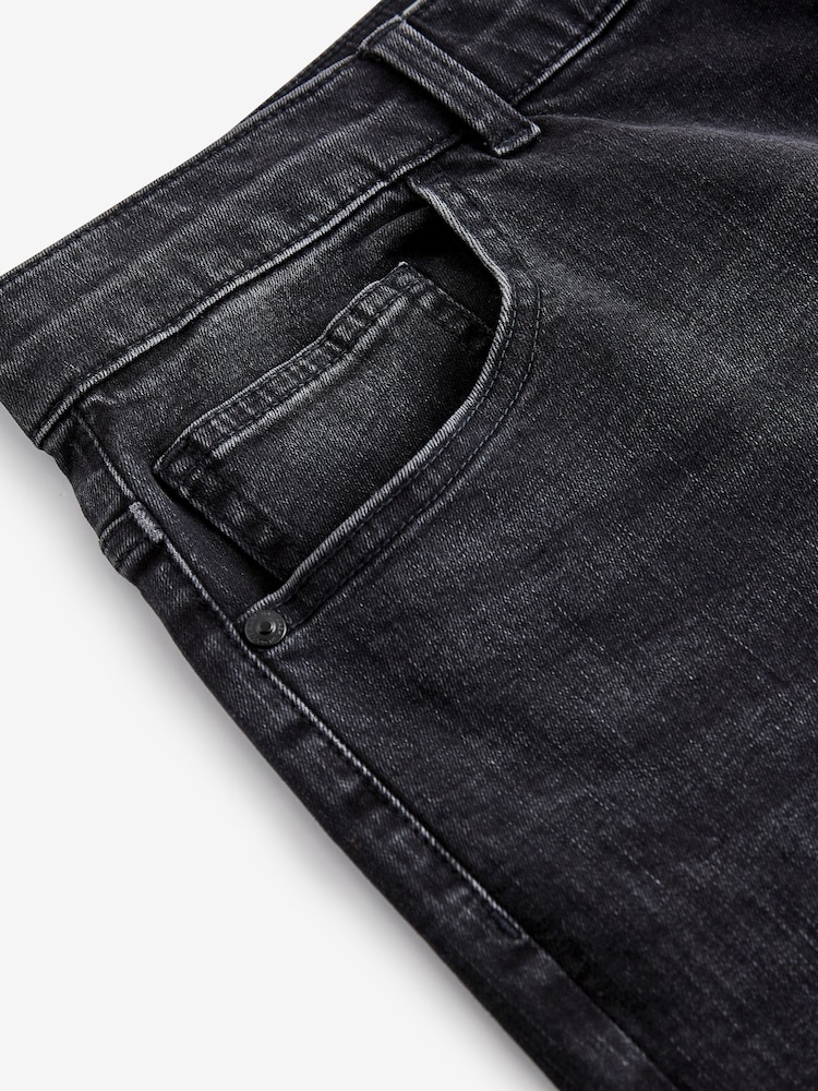 Noir délavé - Lit 1 place - Straight Fit Classic Jeans extensibles - Image 9 of 12