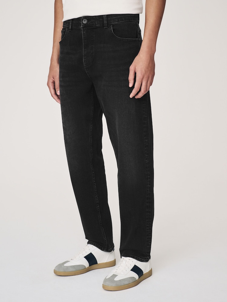 أزرق مغسول - Regular Tapered Fit Classic Stretch Jeans - صورة 1 من 12
