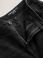 أزرق مغسول - Regular Tapered Fit Classic Stretch Jeans - صورة 10 من 12