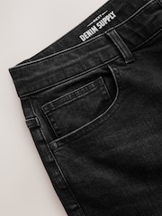 أزرق مغسول - Regular Tapered Fit Classic Stretch Jeans - صورة 9 من 12