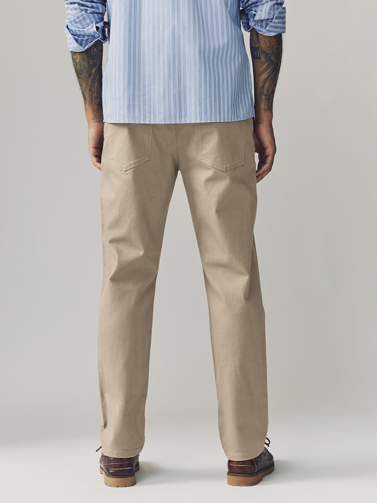 Tan Slim Fit Forever Colour Classic Stretch Jeans - Image 4 of 9