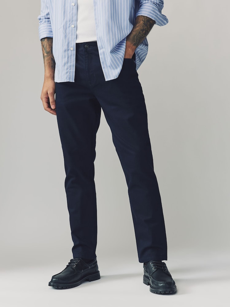 Navy Slim Fit Forever Colour Classic Stretch Jeans - Image 1 of 10