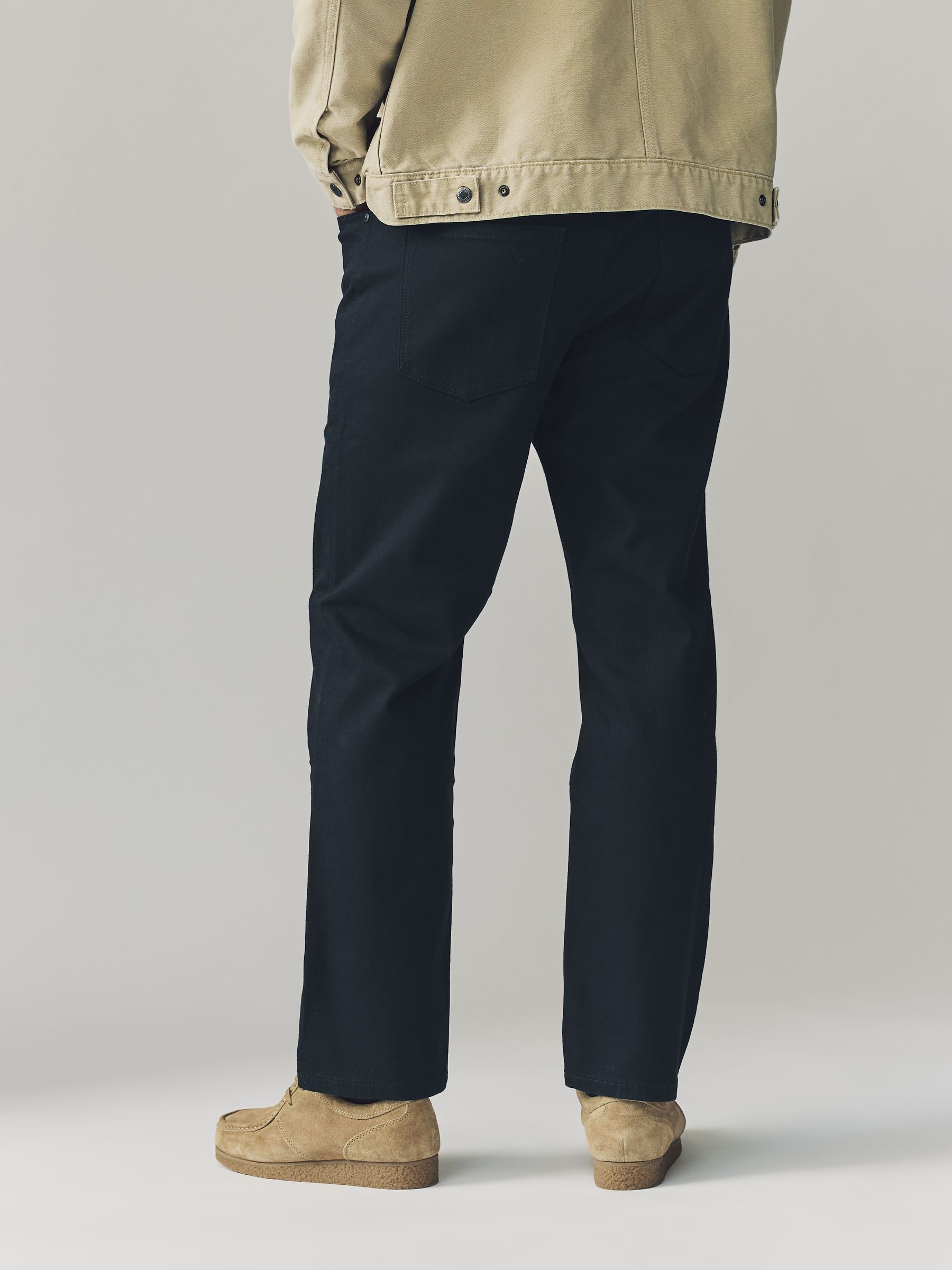 Buy Navy Single Straight Fit Classic Stretch Jeans from Next