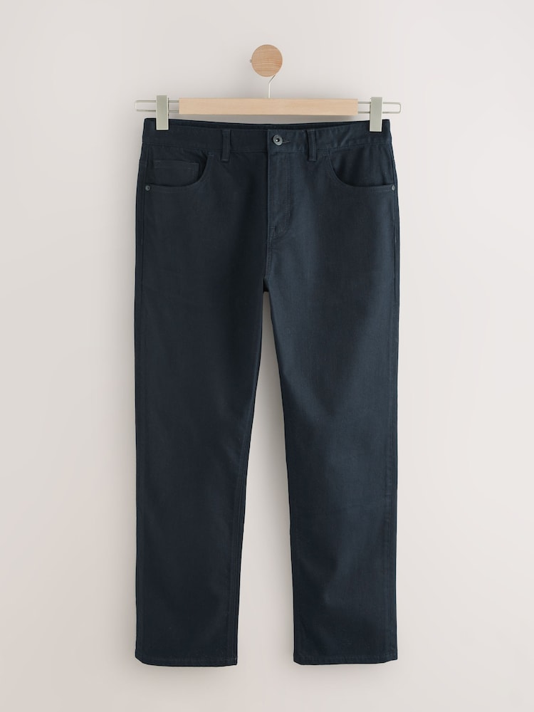 Navy Straight Fit Forever Colour Classic Stretch Jeans - Image 6 of 9