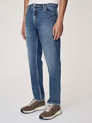 Blue Mid Tint Slim Fit Authentic Stretch Denim Jeans - Image 1 of 9