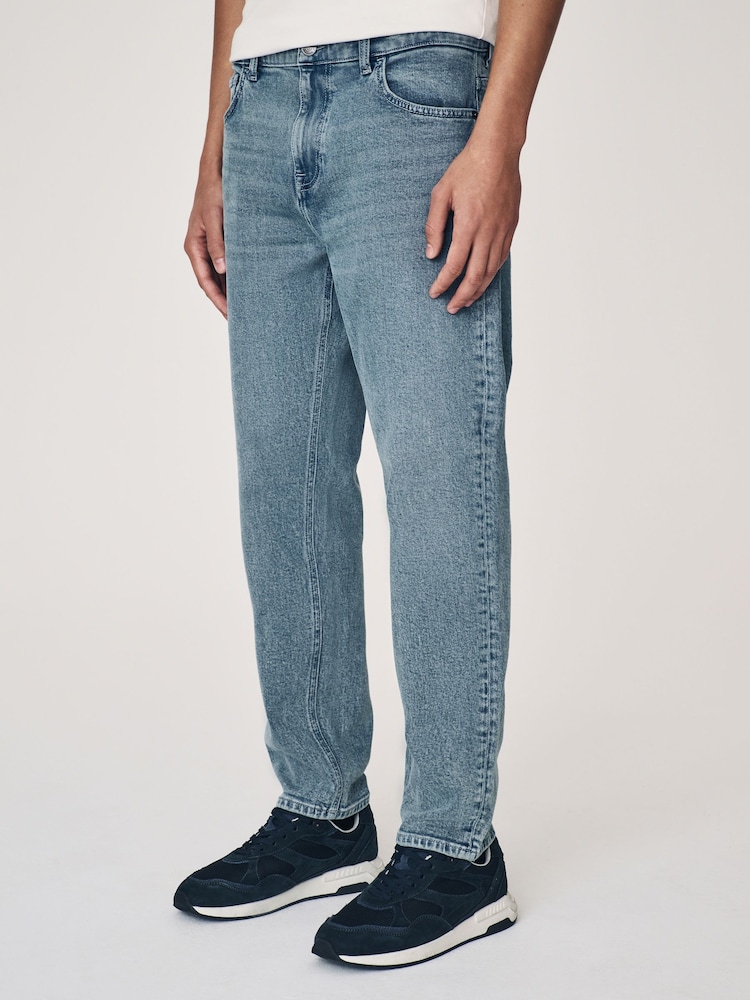 Azul pizarra - Ajuste tapered regular - Vaqueros denim con lavado vintage - Imagen 1 de 12 Azul pizarra - Ajuste tapered regular - Vaqueros denim con lavado vintage - Imagen 1 de 12