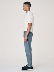 Blue Slate Regular Tapered Fit Vintage Wash Denim Jeans - Image 4 of 12
