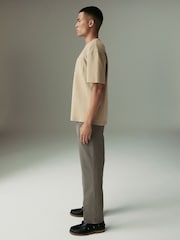 Olive Green Straight Fit Vintage Wash Denim Jeans - Image 7 of 12