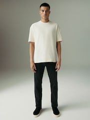 Black Straight Fit Lightweight Motion Flex Denim Jeans - Image 2 of 11