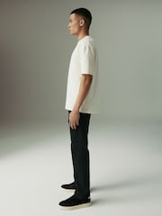 Black Straight Fit Lightweight Motion Flex Denim Jeans - Image 4 of 11