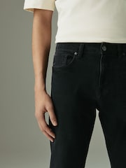 Black Straight Fit Lightweight Motion Flex Denim Jeans - Image 5 of 11