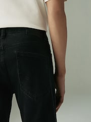 Black Straight Fit Lightweight Motion Flex Denim Jeans - Image 6 of 11