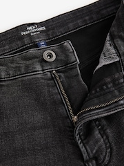 Washed Black Slim Fit Comfort Stretch Jeans - Image 10 of 12